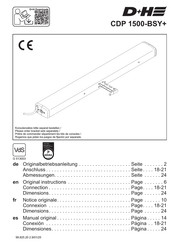 D+H CDP 1500-BSY+ Original Instructions Manual