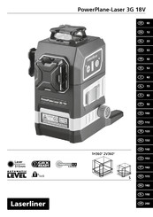 LaserLiner PowerPlane-Laser 3G 18V Manual