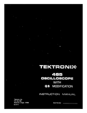 Tektronix 465 QB Instruction Manual