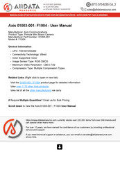 Axis 01003-001 Installation Manual