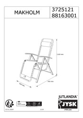Jysk JUTLANDIA MAKHOLM 3725121 Manual