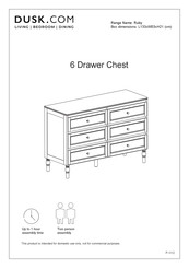 DUSK Ruby 6 Drawer Chest Manual