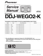 Pioneer DDJ-WEGO2-R Service Manual