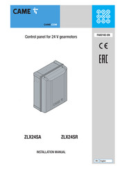 CAME ZLX24SA Installation Manual