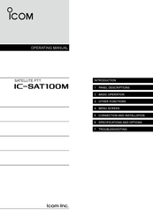 Icom IC-SAT100M Operating Manual