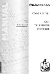 Immergas 3.017182 Instructions And Recommendations