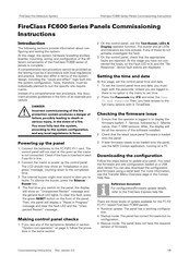 Fireclass FC600 Series Commissioning Instructions