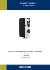 Heinner HOH-MVT11WH-BK Manual