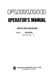 Furuno AA-50R Operator's Manual