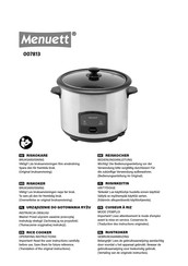 Menuett 007813 Operating Instructions Manual