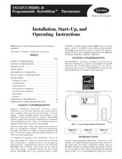 Carrier HybridHeat TSTATCCPHH01-B Installation, Start-Up, And Operating Instructions Manual
