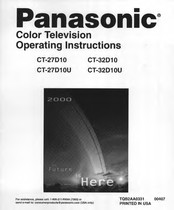 Panasonic CT-32D10U Operating Instructions Manual