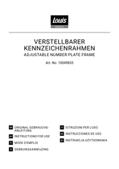 Louis 10049835 Instructions For Use Manual