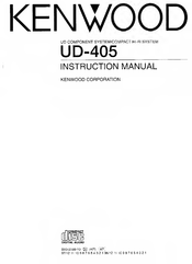 Kenwood UD-405 Instruction Manual
