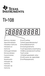 Texas Instruments TI-108 Manual