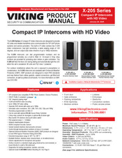 Viking X-205-SS Product Manual