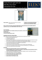 ELDO Home Decoration 656070 Instructions For Use Manual