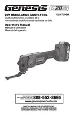 Genesis GLMT20BH Operator's Manual