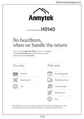 Anmytek H0140 Assembly Instructions Manual
