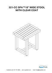 AquaTeak SPA 321-CC Assembly Instructions Manual