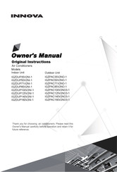 Innova IGZPAC160V2NO3-1 Owner's Manual
