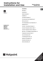 Hotpoint DKD 63 J C X Instructions For Installation And Use Manual