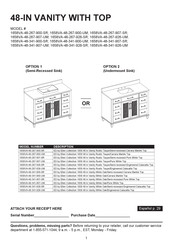 Allen + Roth 1658VA-48-267-907-UM Installation Instructions Manual