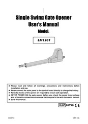 Aleko LM1201 User Manual