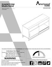 Ameriwood HOME 9144307COM Instruction Booklet