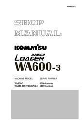 Komatsu Avance Loader WA600-3D Shop Manual