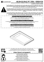 Glacier bay GBSH139 Installation Manual
