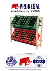 PROREGAL HUNSRUCK RW39-16 Manual
