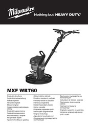 Milwaukee MXF WBT60 Original Instructions Manual