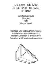 Electrolux AEG CHDE 6260 Operating And Installation Instructions