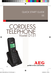 AEG Voxtel D151 Quick Start Manual
