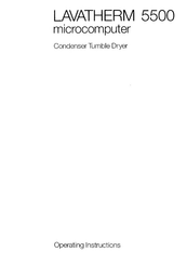AEG Lavatherm 5500 microcomputer Operating Instructions Manual