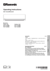 Panasonic RS-YU18BK Operating Instructions Manual
