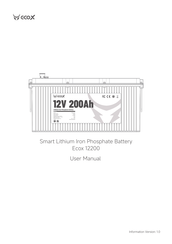 Pytes Ecox 12200 User Manual