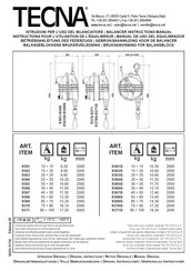 TECNA 9361 Instruction Manual