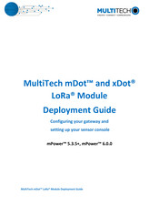 Multitech xDot LoRa Deployment Manual