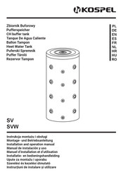 Kospel SV 1000.1 Installation And Operation Manual