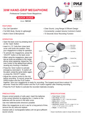 Pyle PMP35R Quick Manual