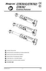 Snap-On CTR761C Original Instructions Manual