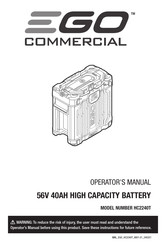 EGO COMMERCIAL HC2240T Operator's Manual