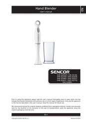 Sencor SHB 3327 TQ User Manual