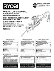 Ryobi ONE+ PSBRS02 Operator's Manual