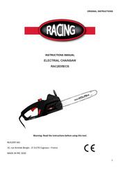 Racing RAC2035ECS Instruction Manual