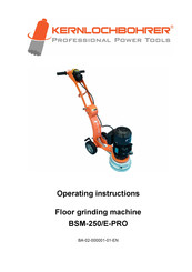 Kernlochbohrer BSM-250/E-PRO Operating Instructions Manual