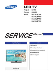 Samsung HG49NJ477MF Service Manual