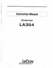 LeCroy LA354 Instruction Manual